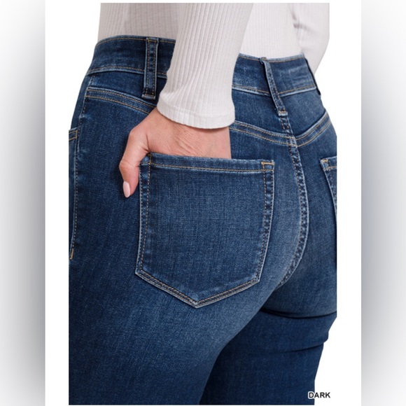 NWT ZENANA HIGH RISE SKINNY JEGGING JEANS - Picture 5 of 6
